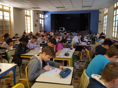 103 élèves ont composé très sérieusement hier à l'Institution Notre-Dame à Toulon. Good luck to you!