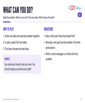 What can you do?
