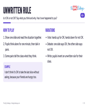 Unwritten rule