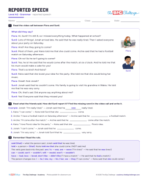 Reported speech