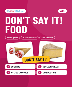 Don't say it! Food