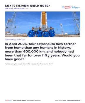 Back to the Moon: Would You Go?