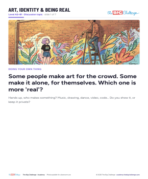 Art, Identity & Being Real