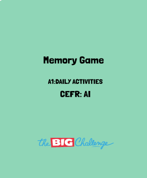 Memory Game - Daily Activities