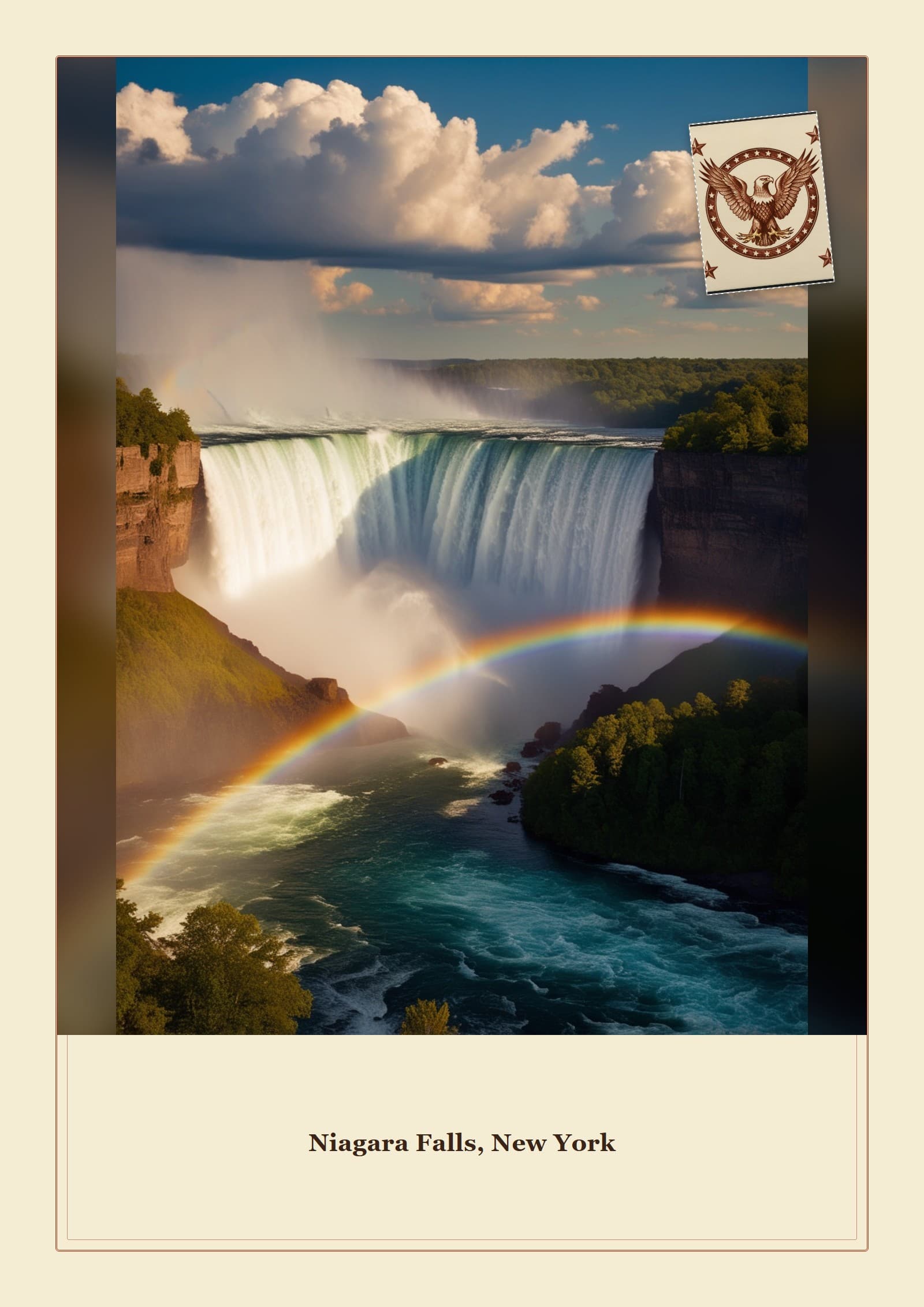 Cartão-postal: Niagara Falls, New York