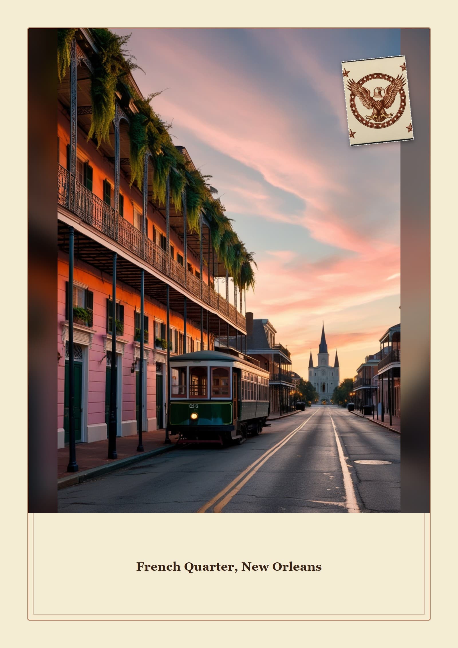 Cartão-postal: French Quarter, New Orleans