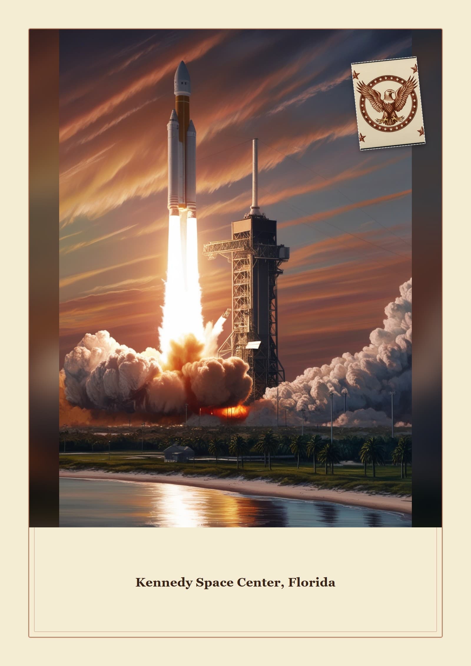 Cartão-postal: Kennedy Space Center, Florida