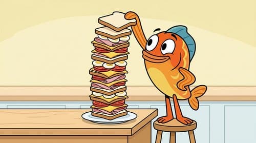 Fish and Chips Make a Sandwich