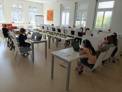 Die hochkonzentrierte 3d der Egon Schiele Volksschule Tulln bei der Big Challenge 2026