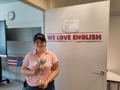 GO!Lyceum Aalst, Belgium. Liza won the national prize level five!