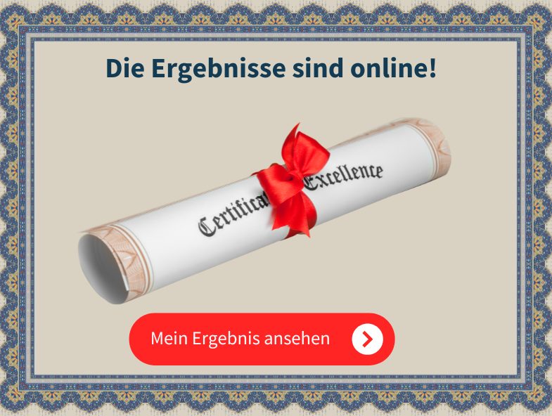 Die Ergebnisse sind da!