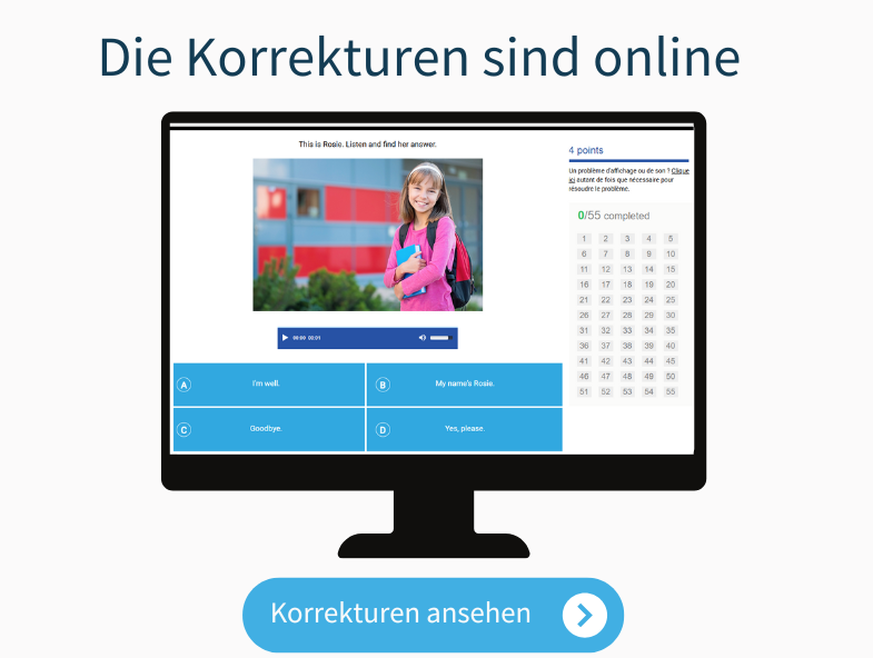 Die Korrekturen sind verfügbar