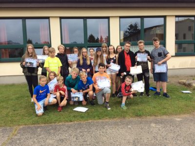 Die Teilnehmer der Regionalen Schule Wesenberg (The Big Challenge 2017)