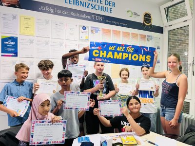 Siegerehrung Leibnizschule Frankfurt