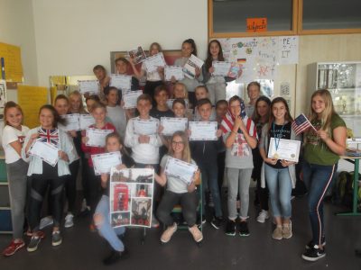 Die Klasse 6b vom Evangelischen Firstwald-Gymnasium in Mössingen