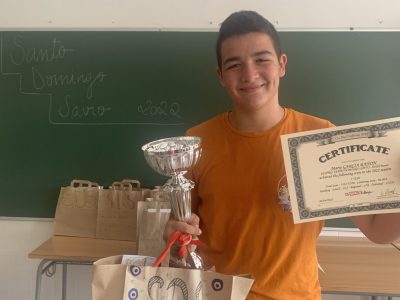 Centro Santo Domingo Savio, Petrer, Alicante.
Mario García Bañón 1ºprovincial, 3º nacional.