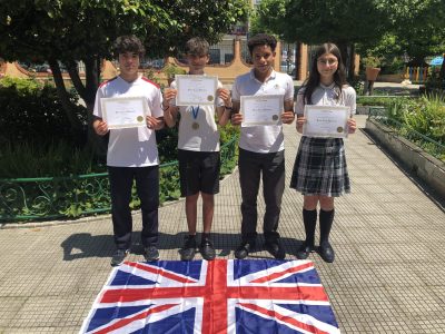 Eduardo Díaz (3 ESO), Gabriel Isorna (1 ESO), Joao Faro (4 ESO) and Estela Otero (2 ESO)
2nd regional. Congratulations!
CPR. Plurilingüe Santiago Apóstol. Ponteareas.