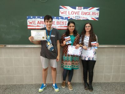 3 ganadores de 3º A Salesianos Los Boscos de Logroño