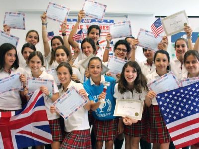 Córdoba / Colegio de Fomento El Encinar. Súper orgullosas de haber conseguido las 10 mejores condiciones de la provincia de Córdoba