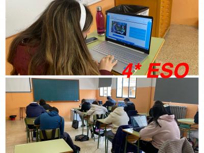 Alumnos 4* ESO realizando el concurso THE BIG CHALLENGE.
Colegio Episcopal O. M. EKUMENE. Almansa (Albacete)