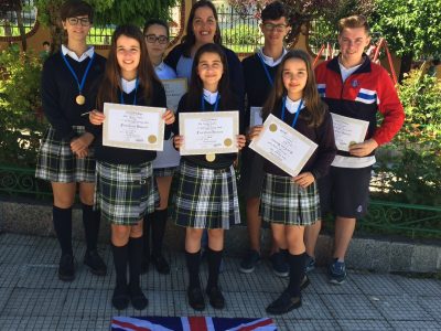 Ganadores de nivel. CPR. Plurilingüe Santiago Apóstol de Ponteareas.