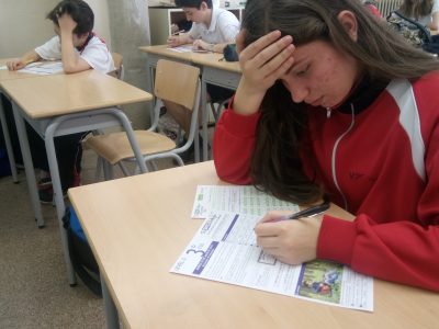 Escola Vedruna Girona,España-Lots of Concentration on The Big Day!