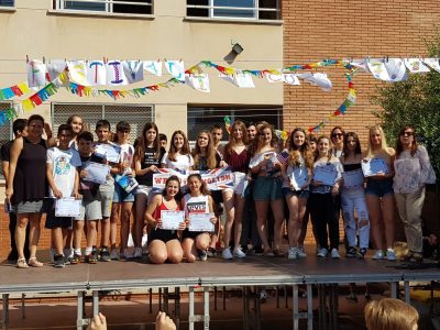 Entrega de diplomas y premios del cocurso The Big Challenge en el colegio Sagrat Cor de El Vendrell. Congratulations!!!