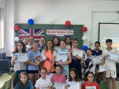 ALUMNADO DE QUINTO DE PRIMARIA DEL CEIP LAS PEDRERAS, CALASPARRA, MURCIA.