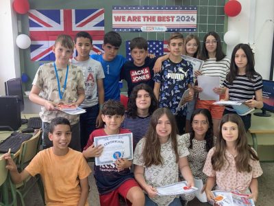 ALUMNADO DE SEXTO DE PRIMARIA DEL CEIP LAS PEDRERAS, CALASPARRA, MURCIA.
