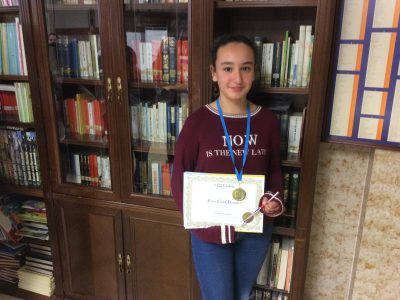 Mireia Alonso Cano. First 1º ESO.Paula Montal School,Vitoria-Gasteiz