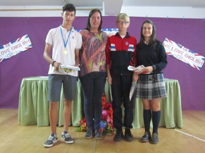 Ganadores 2º de ESO. Colegio Santiago Apóstol. Ponteareas.