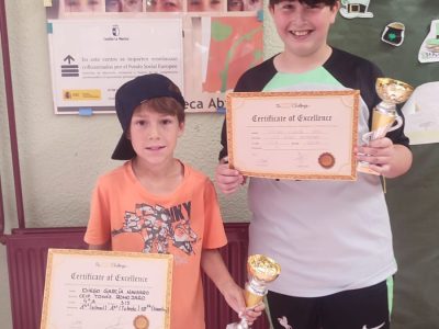 Ganadores de nuestro centro CEIP Tomás Romojaro, Fuensalida (Toledo) y ganadores también a nivel provincial (4º y 6ºEP)