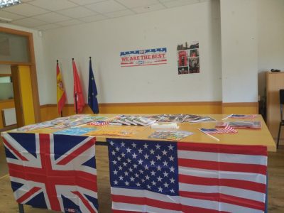 Todo listo para la entrega de premios. 
IES CALDERÓN DE LA BARCA (PINTO)