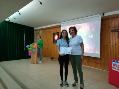 The Big Challenge 2019. Entrega de premios Colegio Corazón de María. Zamora