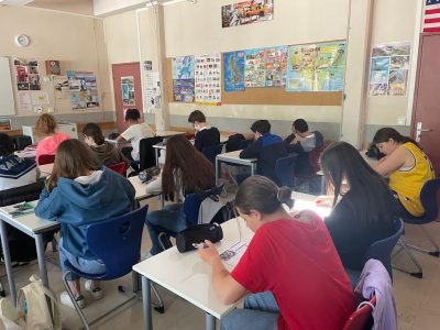 Les 3e passant le Big Challenge à Rueil Malmaison, collège Malmaison.