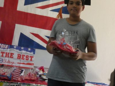 Mille Roches School ( Saint -André , Réunion) : So proud with his graduation hat on!