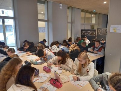 Les 6ème et les 5ème du collège Sainte-Marie de Valenciennes donnent le meilleur d'eux-mêmes pour le Big Challenge !