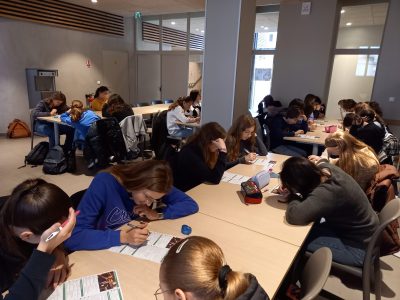 Les 4ème et les 3ème du collège Sainte-Marie de Valenciennes sont en pleine réflexion pour le Big Challenge !