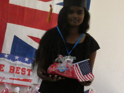 Mille Roches School ( Saint-André , Réunion ) : The special First Class Honours diploma and the SCHOOL AWARD medal for Anjali (year 9) who is once again the top student in her level this year! Special congratulations to her!!