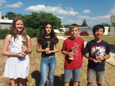 4 coupes départementales pour le collège Marie Rivier à Bourg St Andéol. Félicitations aux lauréats