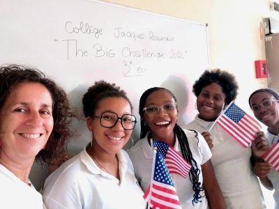 Rivière-Pilote, Collège Jacques Roumain - 3e euro anglais
Fieres d'avoir participé au 1er Big Challenge du collège!
