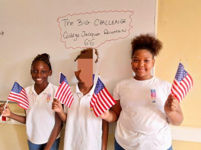 Rivière-Pilote, Collège Jacques Roumain - 6e6
Fiers d'avoir participer au 1er Big Challenge du collège!