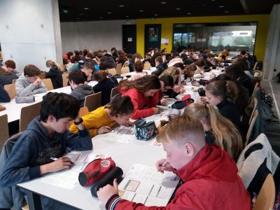 Collège les Fontanilles à Castelnaudary (Aude). 
En pleine concentration... Les neurones s'activent... because The Big Challenge rocks !