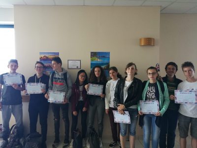 Remise des prix au collège Lucie Aubrac de Bueil (Normandie)