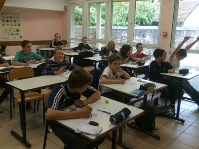 Les 6èmes A du collège Laurent Monnier à Saint-Aubin (39) prêts pour le Big Challenge !