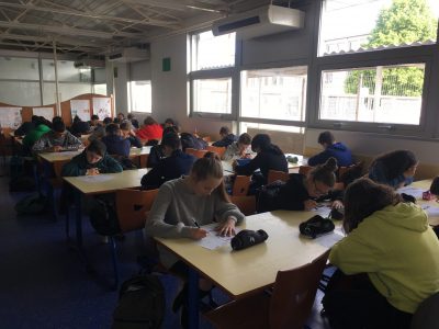 Les élèves du Collège du Vic-Bilh à Lembeye