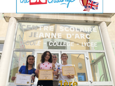 Centre Scolaire Jeanne D’Arc CHAMPAGNOLE

On est trop fiers de nos 3 premières de l’académie!