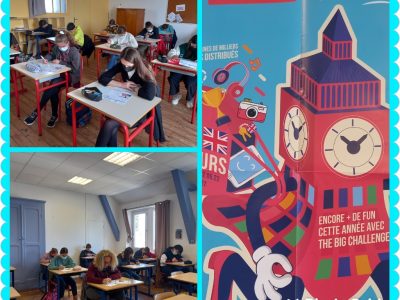 Les élèves de la section LCE anglais de 4ème et de 3ème du collège La Mennais Cap-Sizun de Pont-Croix ont participé au concours du Big Challenge ! Ils ont ainsi pu tester leurs connaissances culturelles et utiliser les structures et lexiques travaillés en classe de langue dans un questionnaire à choix multiples. Bravo à tous pour ce nouveau défi !