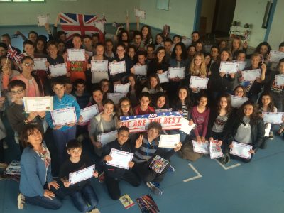 College Privé Notre Dame à Charlieu, Loire , le jeudi 16 juin.
Un bel enthousiasme de tous les participants cette année.