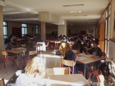 Collège Immaculée Conception à Carpentras (84200) - Les élèves de 6émes et 4èmes concentrées sur leurs questionnaires!